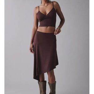Urban Outfitters tank top and asymmetrical miniskirt knit set